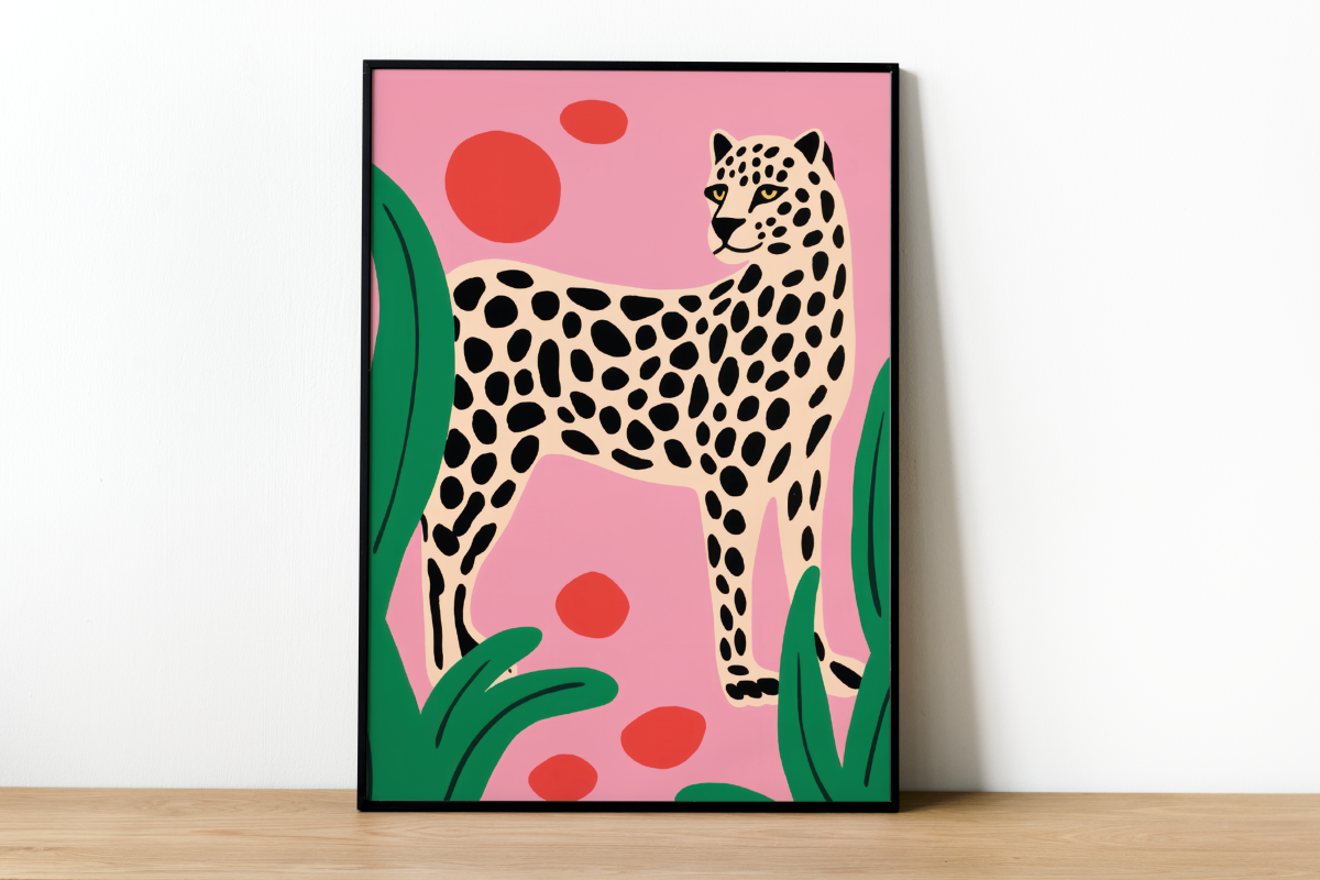 Leopard Pop A3 A3 Plakater NYE StiLia ApS