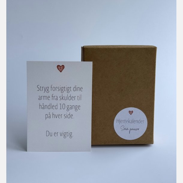 Hjertekalender (31 sm kort med sm micropauser)
