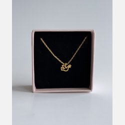 Fredsdue halsk�de | mat forgyldt messing (40+5cm)