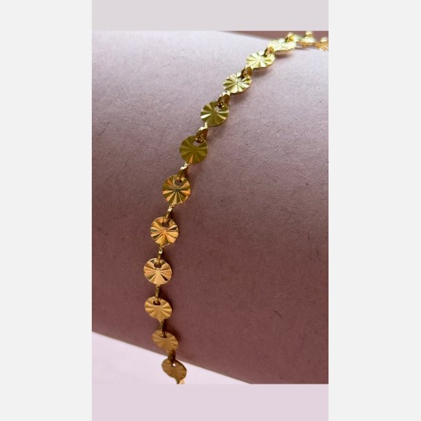 Solea armbnd (Forgyldt 15+5cm) UDEN SMYKKESKE