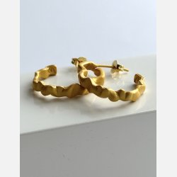 Creoler | mat forgyldt messing (26 mm)