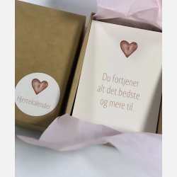 Hjertekalender til ung/teenager (31 sm kort med dejlige budskaber)