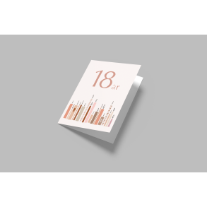 18 r ROSA (A5 telegram med tilhrende kuvert)