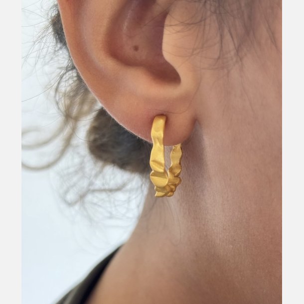 Creoler | mat forgyldt messing (26 mm)