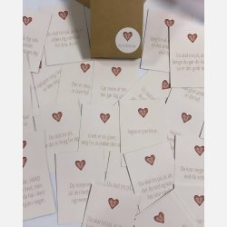 Hjertekalender til ung/teenager (31 sm kort med dejlige budskaber)