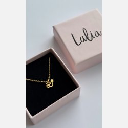 Fredsdue halsk�de | mat forgyldt messing (40+5cm)