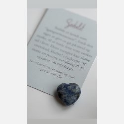 Sodalit hjertesten med A7-kort | Igangs�tterstenen