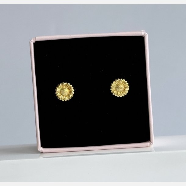 Solsikke �restikker | forgyldt messing (8 mm)