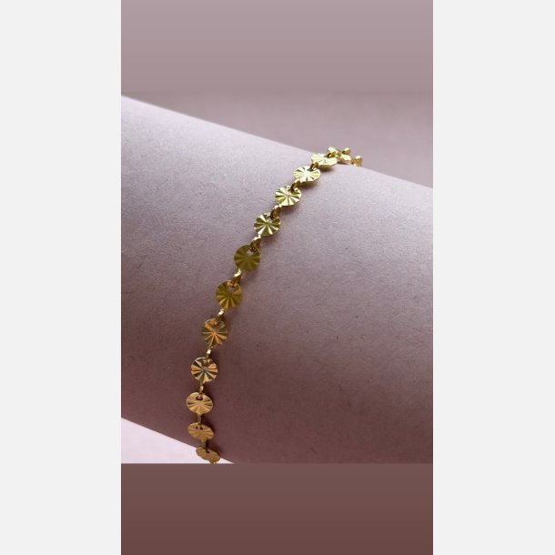 Solea armbnd (Forgyldt 15+5cm) UDEN SMYKKESKE
