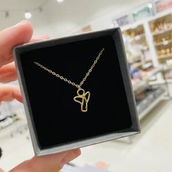 Engel halskde (forgyldt 50+5cm kde) UDEN SMYKKESKER