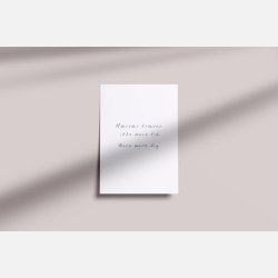 N�rv�r kr�ver ikke mere tid. Bare mere dig | A5 citatkort