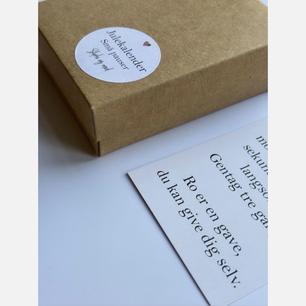 Julekalender Micropauser Styrke og mod (24 A7 kort) Nr. 5 (2025)