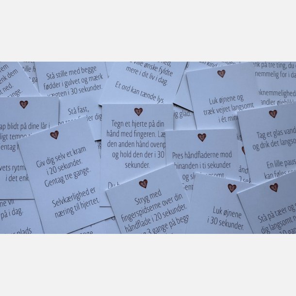 Hjertekalender (31 sm kort med sm micropauser)