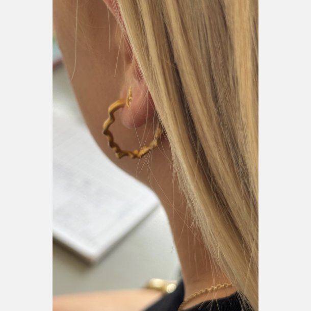 Creoler | mat forgyldt messing (26 mm)