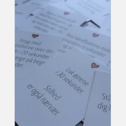 Hjertekalender (31 sm kort med sm micropauser)
