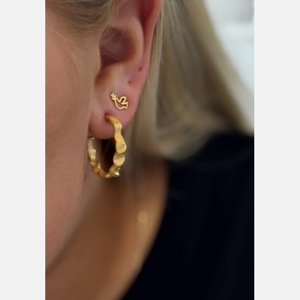 Creoler | mat forgyldt messing (26 mm)