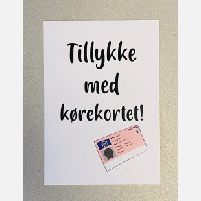 Tillykke med krekortet ( A6)