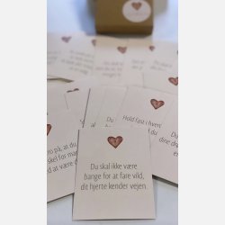 Hjertekalender (31 sm kort med dejlige budskaber)