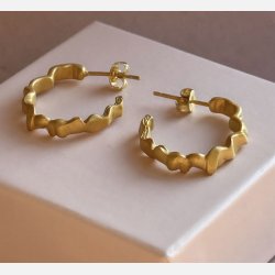 Creoler | mat forgyldt messing (26 mm)