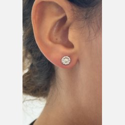 Solsikke �restikker | fors�lvet messing (8 mm)