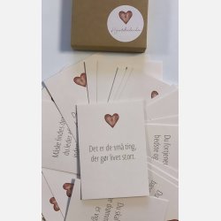 Hjertekalender (31 sm kort med dejlige budskaber)