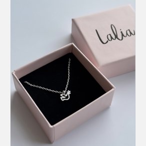 Fredsdue halsk�de | mat fors�lvet messing (40+5cm)