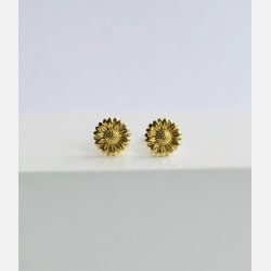 Solsikke �restikker | forgyldt messing (8 mm)