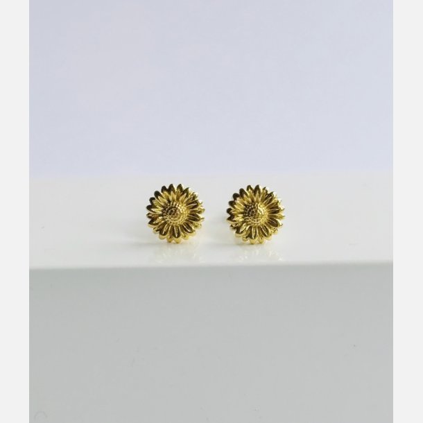 Solsikke �restikker | forgyldt messing (8 mm)