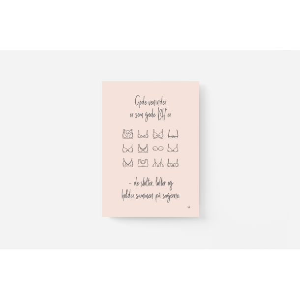 Gode Veninder er som gode BH er  (A5 og A4)