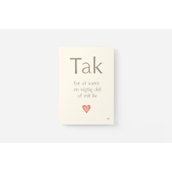 Vigtig del af mit liv A6 kort