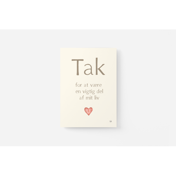 Vigtig del af mit liv A6 kort