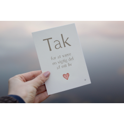 Vigtig del af mit liv A6 kort