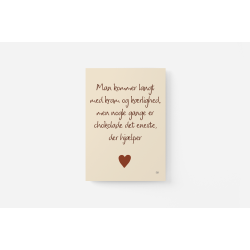 Chokolade hjlper A6 kort