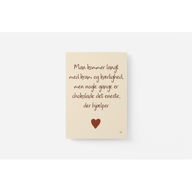 Chokolade hjlper A6 kort