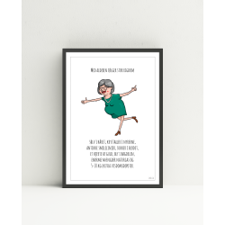 Med alderen flger stor rigdom (Tegning kvinde) A5