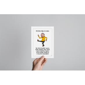 Med alderen flger stor rigdom (Tegning mand) A5