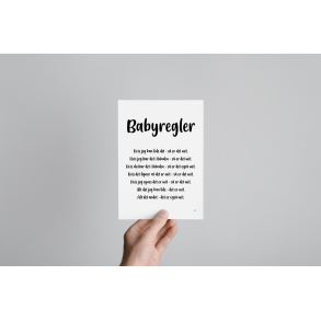 Babyregler A5 (sort)