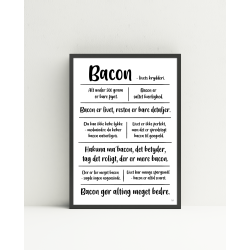 Bacon citatkollage A4