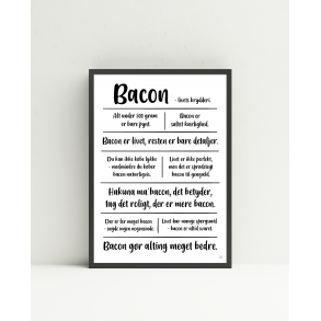 Bacon citatkollage A4