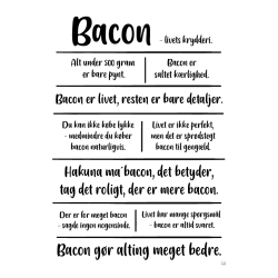 Bacon citatkollage A5