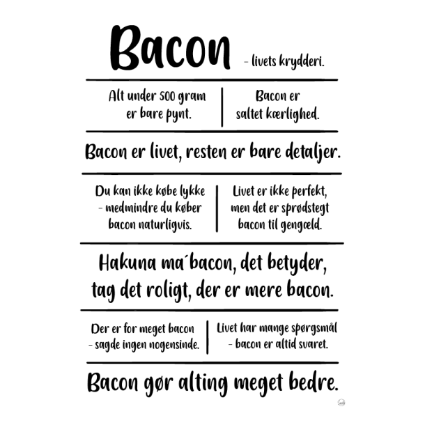 Bacon citatkollage A5