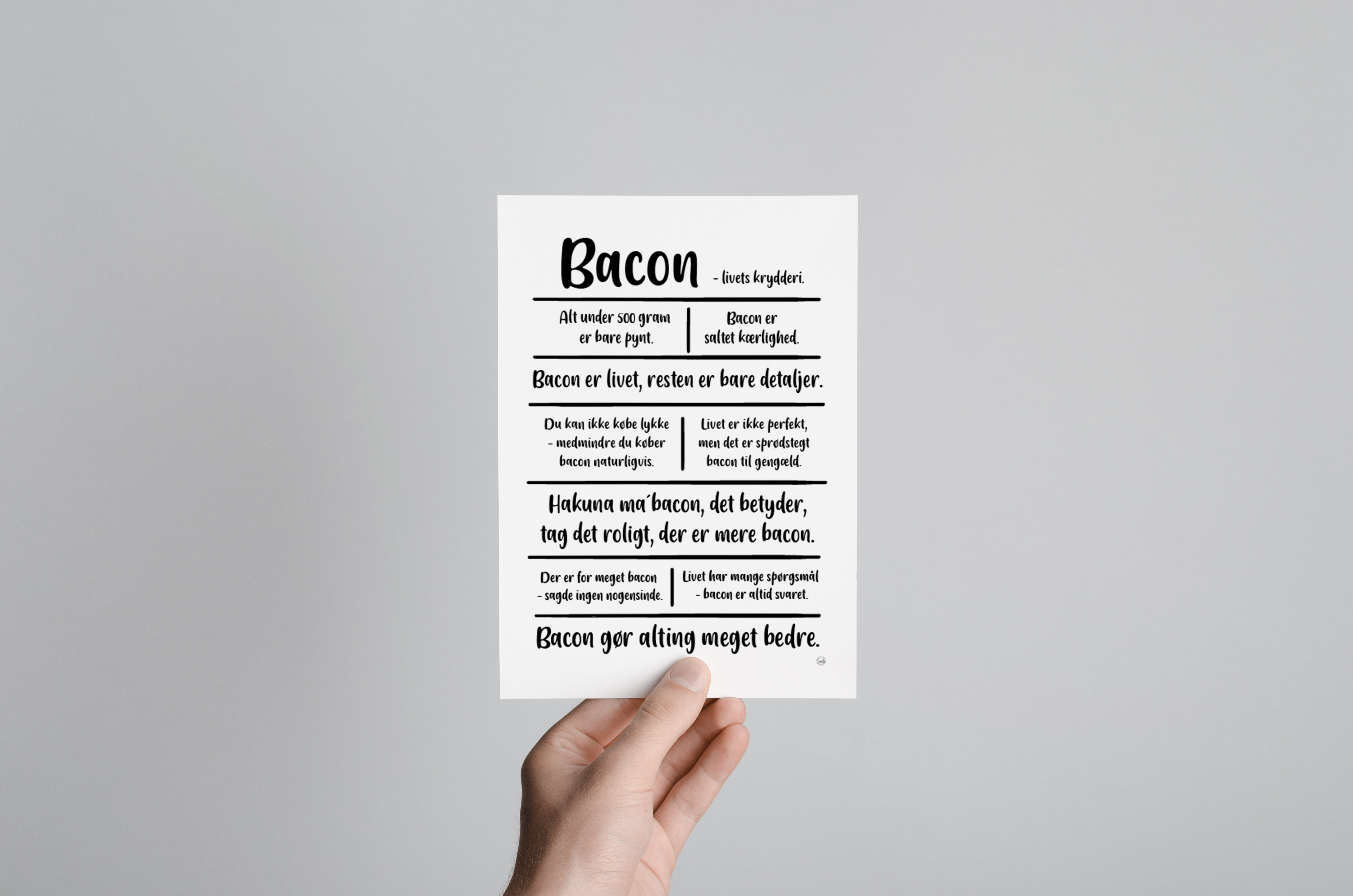 Bacon citatkollage A5