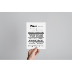 Bacon citatkollage A5