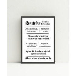 Bedstefar (MIN) citatkollage  A4