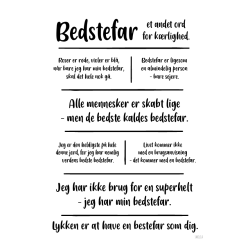 Bedstefar (MIN) citatkollage  A4