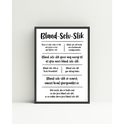 Bland-selv-slik citatkollage A4