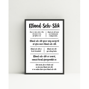 Bland-selv-slik citatkollage A4