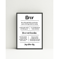 Bror citatkollage A4