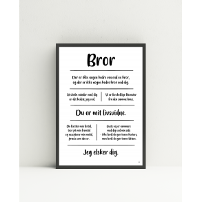 Bror citatkollage A4