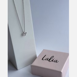 Fredsdue halsk�de | mat fors�lvet messing (40+5cm)